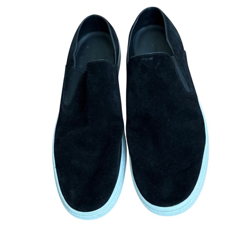 Vince Women’s Verrell Suede Slip-on Slide Sneakers Black Size 9